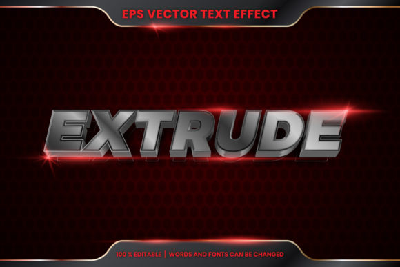 Download Editable Text Effect - Extrude Text - Extrude Collection