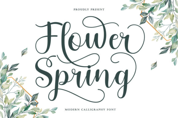 Download Flower Spring Font - Spring Collection