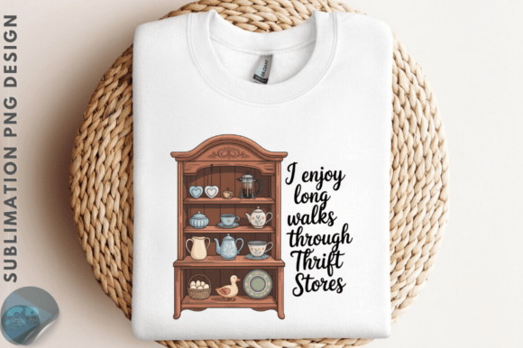 Download Thrift Store Cottagecore Shelf PNG Desig - Store Collection
