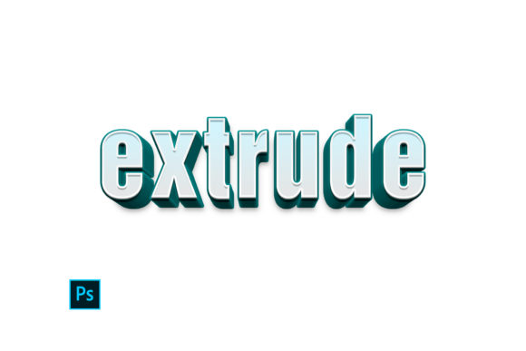 Download Extrude Text Effect Layer Style - Extrude Collection