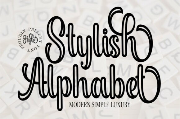 Download Stylish Alphabet Outline - Stylish Collection