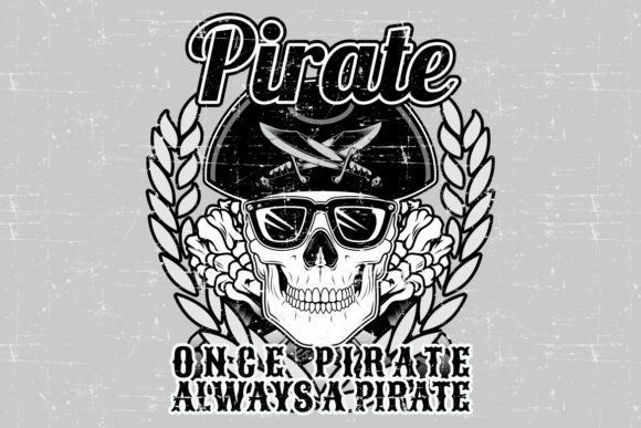 Download Skull Pirate with Tagline&nbsp;&nbsp; - Tagline Collection